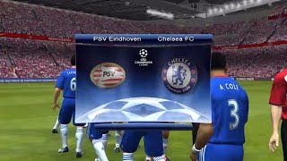 PES 2009  RONALDO ROAD TO UCL TITLE  PSV x Chelsea [upl. by Bunder]