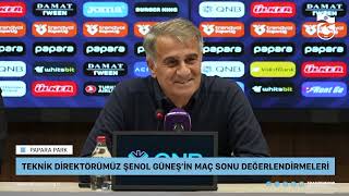 Şenol Güneşten Trabzonspor  Adana Demirspor maçı sonrası flaş açıklamalar [upl. by Goles106]