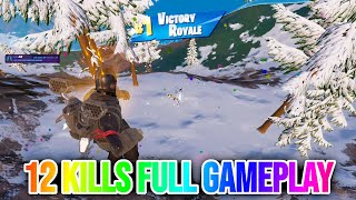 12 Kill Solo Wins Full Gameplay Fortnite Season KBM [upl. by Ateekahs112]