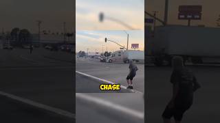 Trucker Helped Cops Stop a Police Chase 😱 [upl. by Kopans]