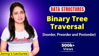 55 Binary Tree Traversals Inorder Preorder and Postorder  Data structures and algorithms [upl. by Tremann103]