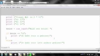 Python  les 8  uitbreiding if met elif [upl. by Lama]