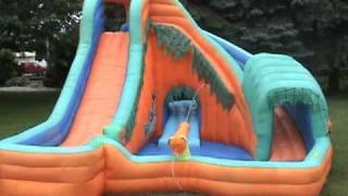 Banzai Jungle Blast Water Slide at wwwpartyefxcom [upl. by Pawsner]