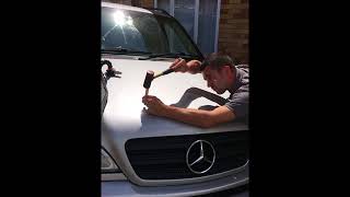 Learn how to remove a bonnet dent using Paintless Dent Repair techniques [upl. by Nyliac]