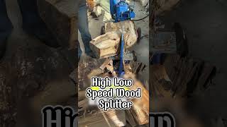 High Low Speed Wood Splitter wood woodcut woodworking woodwork [upl. by Xonnel]