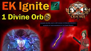 Ignite Ethereal Knives Elementalist  1 Divine Build  Path of Exile Crucible 321 [upl. by Essirahc]