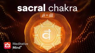 SACRAL CHAKRA Healing Vibrational Sound Bath w OCEAN Sounds  Emotional Balance  Sexual Healing [upl. by Eudoxia]