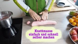 Knetmasse selber machen Blitzanleitung [upl. by Llerref930]