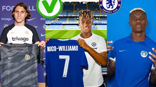 Chelsea Transfer Done For 4 Players✅Osimhen Join Chelea Finally 🔥Calafiori Shirt Unveiling⛔Nico Done [upl. by Claudius]