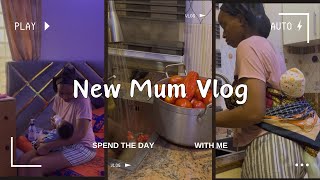 New Mum Diaries Morning with my new born Multitasking [upl. by Nailimixam]