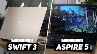 Acer Swift 3 VS Acer Aspire 5 2019  Which Is Better At 600 [upl. by Brecher400]