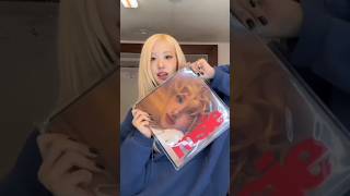 Rose unboxing her Album shorts rose blackpink apt brunomars kpop fyp viralvideo blink [upl. by Nived]