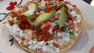 TOSTADAS DE CEVICHE RIQUISIMAS [upl. by Arinaid]