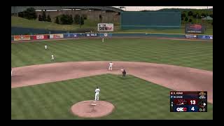 MLB The Show 24 PS4 Oklahoma City Baseball Club V Albuquerque Isotopes [upl. by Dorlisa505]