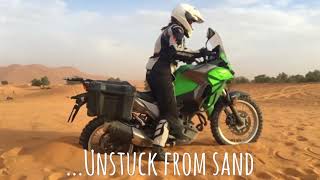 Kawasaki VersysX 300 offroad trip in Morocco [upl. by Callista799]