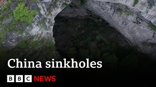 Chinese sinkholes unearth new wonders  BBC News [upl. by Ichabod30]