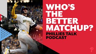 Phillies helped out by wildcard series whos the better matchup  Phillies Talk Podcast [upl. by Ynnattirb325]