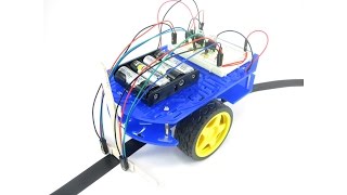 LineTracking Robot BlueBot Project 3  Science Project [upl. by Anitneuq]