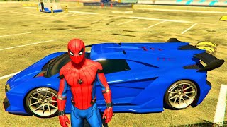 Superhero SPIDERMAN Driving  Supercar Street Race [upl. by Irdua]