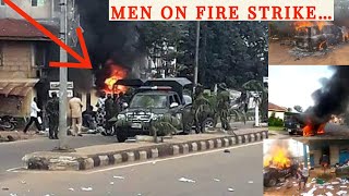 Happening Now In Ebonyi State Biafra As lshieke Div Police On Fire12 Kpai 5 V£hicl£ S£t blz£… [upl. by Annaid]