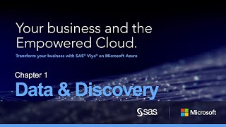 SAS Viya on Microsoft Azure  Demo Part 1 Data and Discovery [upl. by Einahpats374]