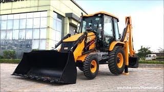 JCB 3DX ecoXcellence Backhoe Loader 2018  Reallife review [upl. by Illoh697]