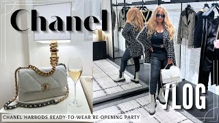 CHANEL 24K FallWinter 2024 ReadytoWear TryOn  Harrods party  Luxury Shopping Vlog [upl. by Notlih]