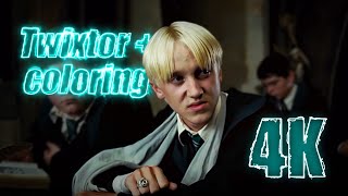 Draco Malfoy in Prisoner of Azkaban 4K Twixtor Scenepack with Coloring for edits MEGA [upl. by Euqinna]