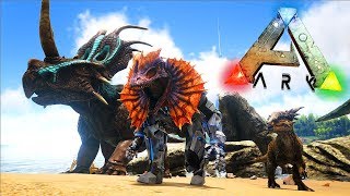 ARK COMANDOS NUEVAS SKINS BrachiosaurusStygimolochStyracosaurus Y Dilophosaurus [upl. by Edea]