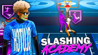 2K22 GUARD ACADEMY  BEST FINISHING BADGES  DUNK PACKAGES  BEST SLASHING BUILD in NBA 2K22 [upl. by Ahsyt]