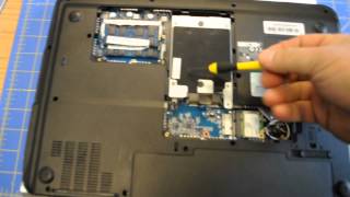 How to remove hard drive from Gateway NV53 Laptop [upl. by Saiasi801]