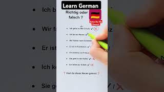 Learn German B1 Richtig oder falsch 😮🇩🇪 Übe die Präpositionen im Deutschen 🇩🇪 deutschlernen [upl. by Apilef]