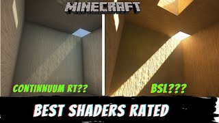 Continuum RT Trash or Cracked Whats the Best Minecraft Shader  Ranking Top Shaders of 2021 Day [upl. by Akilat757]