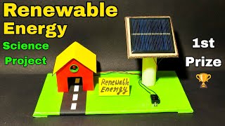 Renewable energy project for school  Renewal energy project model  Solar energy project [upl. by Moses237]