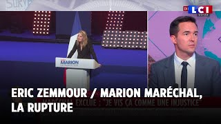 Eric Zemmour Marion Maréchal  la rupture [upl. by Yrtua]