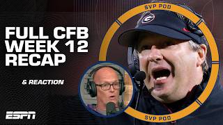 Georgia keeps playoff hopes alive DOWN goes BYU amp MORE CFB Week 12 REACTION  SVPod [upl. by Sral]