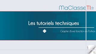 Représenter graphiquement une fonction en Python [upl. by Elynad]