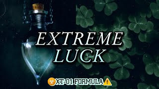 ❗❗ XT01 🍀 EXTREME LUCK SUBLIMINAL🍀 manifest wishes victory wealth desired everything [upl. by Snebur140]