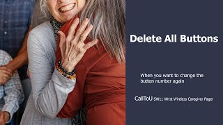 CallToU SW11 Wrist Wireless Caregiver Pager Delete All Buttons—When you Want to Change the Button [upl. by Bast]