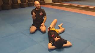 how to counter the armbar from close guard BJJ combatsport [upl. by Eydnarb]