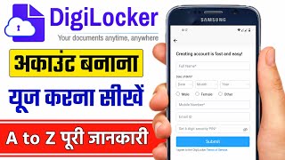 DigiLocker Account Kaise Banaye  How to Use Digilocker App in Hindi 2024  HumsafarTech [upl. by Emelita]