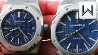 Audemars Piguet Royal Oak 15202 Jumbo vs 15400 Royal Oak 15202ST vs 15400ST Luxury Watch Review [upl. by Lorette221]