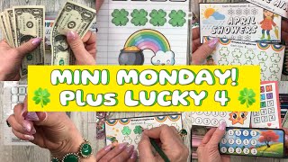 MINI MONDAY SAVINGS CHALLENGES PLAYED WITH ALL COLLAB FREEBIES‼️Cash stuffing for sinking funds [upl. by Cargian]