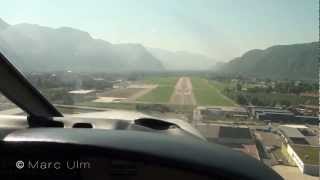 Piper Archer 28  Bolzano Italy Cockpit Approach and Landing [upl. by Yetak]