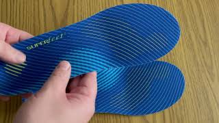 Superfeet Run Comfort Thin Insoles Carbon Fiber Running Shoe Orthotic Slim Inserts [upl. by Ilaw]