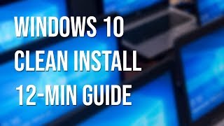 12minute guide Windows 10 fresh install from USB download to new SSDPC [upl. by Aipotu]