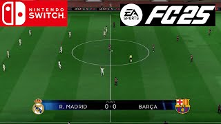 EA FC 25 Switch  Real Madrid vs Barcelona  UEFA Super Cup Final Gameplay [upl. by Anelah]