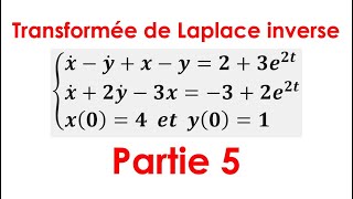 Transformée de Laplace inverse  Résolution dun système des équations différentielles [upl. by Yhtrod]