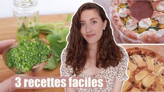 3 Recettes RAPIDES de tartes salées [upl. by Ezara]