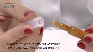 HOW TO OPEN AMPOULES SAFE CUT ENDOCARE SPF30 [upl. by Imik]